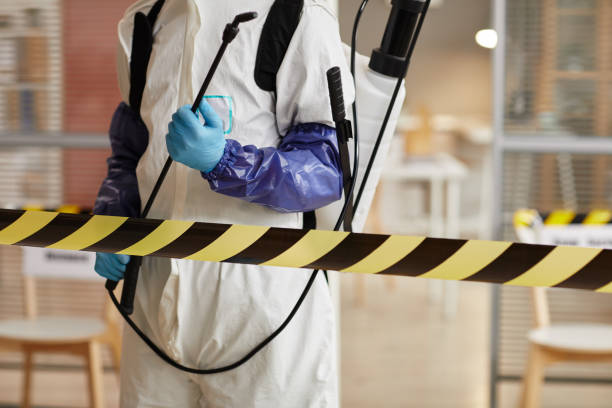 Professional Biohazard Cleanup technician working in Leesburg, FL